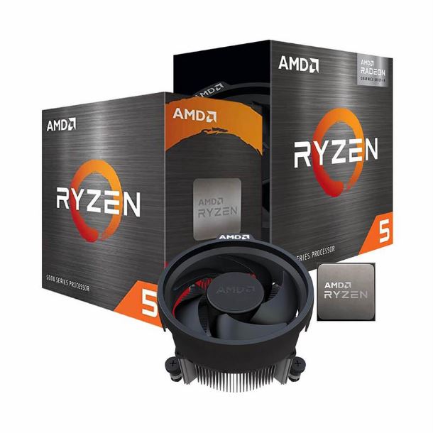 MICRO AMD RYZEN 5 5600GE C/VIDEO C/COOLER BOX AM4 IDEAL OFICINA