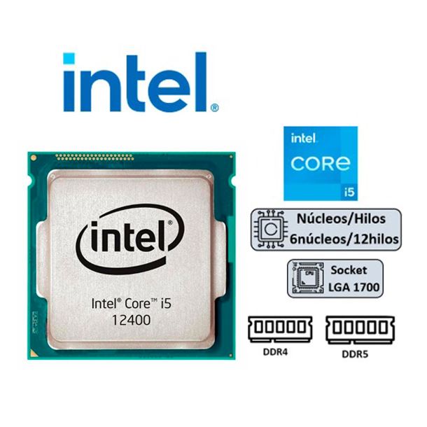 MICRO INTEL CORE I5 12400 C/VIDEO S/COOLER CPU S1700