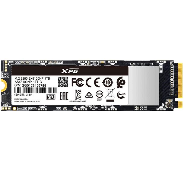 DISCO SSD 1TB ADATA XPG 8100 M.2 NVME GEN3 3500 MB/S