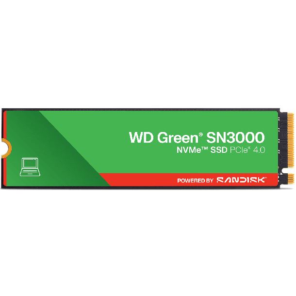 HD SSD 1TB WD GREEN SN3000 M2 NVME GEN4 5000MB/S 2280