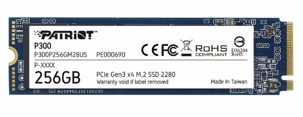 HD SSD 256GB PATRIOT P300 M2 NVME GEN3 2100MB/S Q 250GB