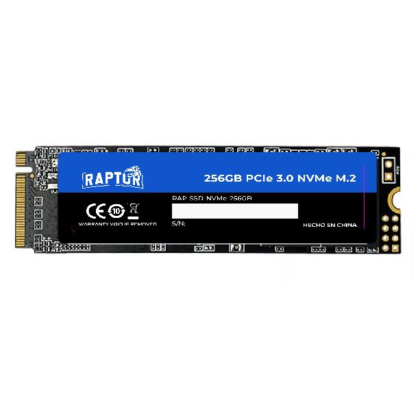 HD SSD 256GB RAPTOR LEGACY M2 NVME GEN3 2500MB/S