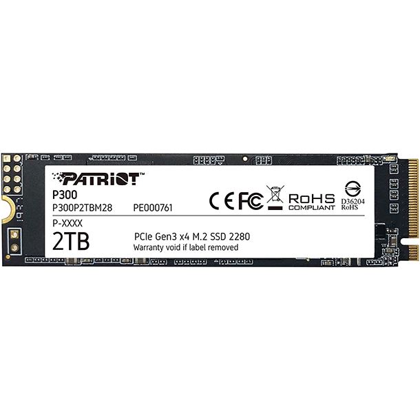 HD SSD 2TB PATRIOT P300 M.2 NVME GEN3 2280