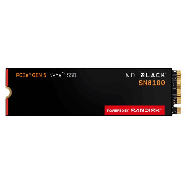 HD SSD 2TB WD BLACK SN8100 M2 NVME GEN5 14900MB/S 2280