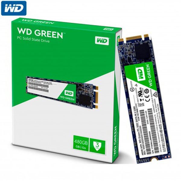 HD SSD 480GB WESTERN DIGITAL GREEN M.2 SATA III 2280 WD M2