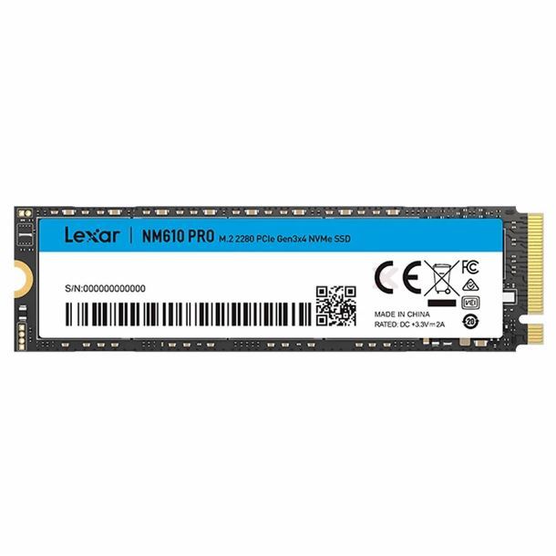 HD SSD 500GB LEXAR NM610PRO M2 NVME GEN3 3300MB/S 2280