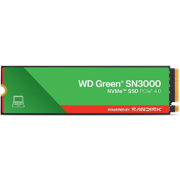 HD SSD 500GB WD GREEN SN3000 M2 NVME GEN4 5000MB/S 2280