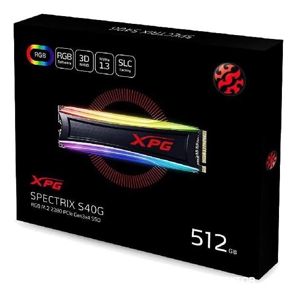 HD SSD 512GB ADATA XPG SPECTRIX S40G M.2 NVME GEN3 3500 MB/S