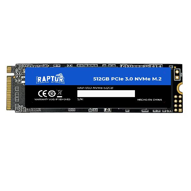 HD SSD 512GB RAPTOR LEGACY M2 NVME GEN3 3100MB/S Q 500GB