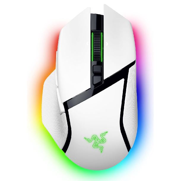 MOUSE GAMER WIRELESS RAZER BASILISK V3 PRO 35K WHITE RZ01-05240200-R3U1