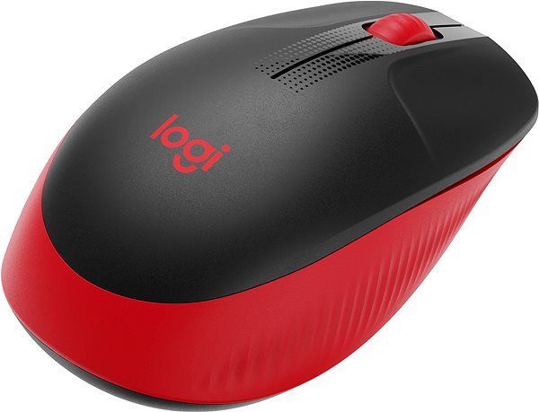 mouse-logitech-wir-m190-black-red
