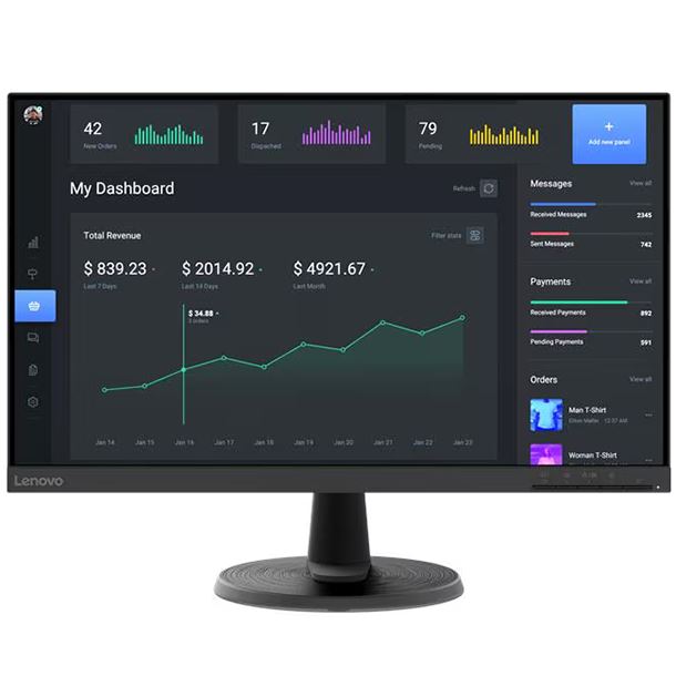 MONITOR 24 LENOVO C24-40 VA LED FHD VGA HDMI 63DCKAR6AR