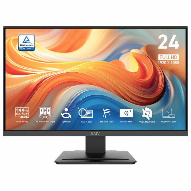 MONITOR GAMER 24 MSI PRO MP243L E14 FHD 144HZ 1MS HDMI VGA