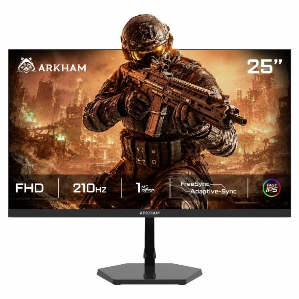 MONITOR GAMER 25 ARKHAM ARK25210FI8 IPS 210HZ 1MS FHD HDMI DP