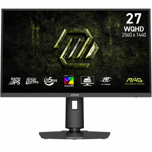 MONITOR GAMER 27 MSI MAG 274QPF X32 IPS QHD 2K 320HZ 05MS HDMI DP