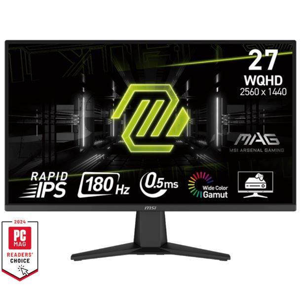MONITOR GAMER 27 MSI MAG 275QF IPS 2K 180HZ 05MS HDMI DP