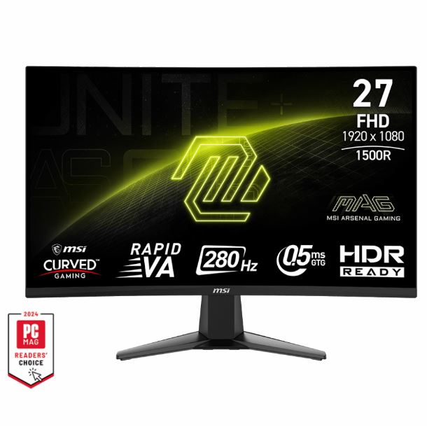 MONITOR GAMER CURVO 27 MSI MAG 276CXF RVA FHD 280HZ 005MS HDMI DP