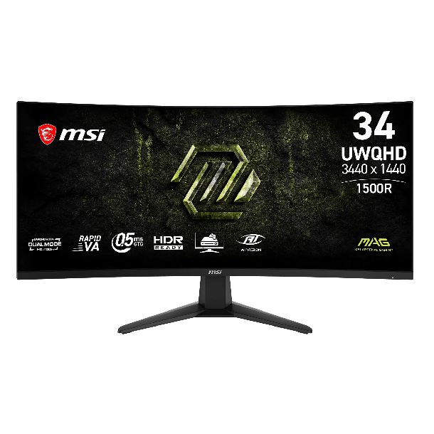 MONITOR GAMER CURVO 34 MSI MAG 346CQDF E20 VA 200HZ 05MS 2K UWQHD HDMI DP