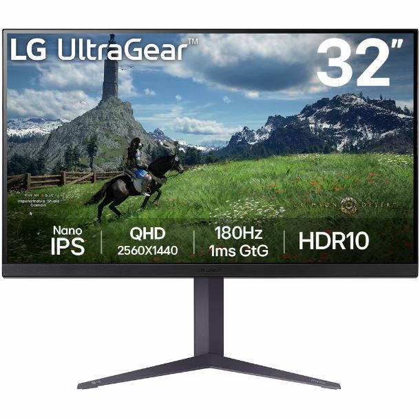 MONITOR GAMER LG 32 32GS85Q-B NANO IPS QHD 1MS 180HZ