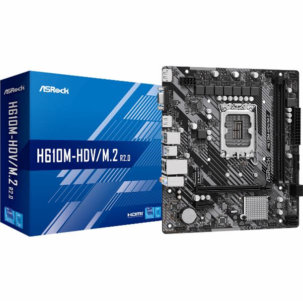MOTHER ASROCK H610M-HDV/M2 R20 DDR4 S1700