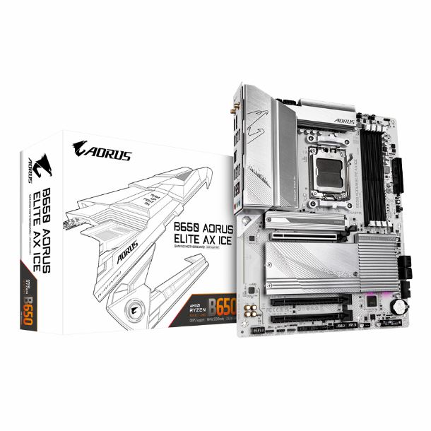 MOTHER GIGABYTE B650 AORUS ELITE AX ICE DDR5 AM5