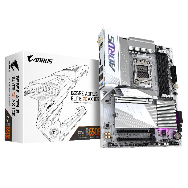 MOTHER GIGABYTE B650E AORUS ELITE X ICE DDR5 AM5