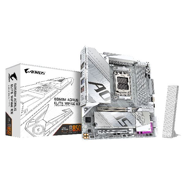 MOTHER GIGABYTE B850M AORUS ELITE WIFI6E ICE DDR5 AM5