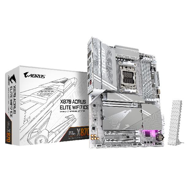 MOTHER GIGABYTE X870 AORUS ELITE WIFI7 ICE DDR5 AM5