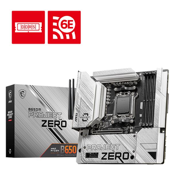 MOTHER MSI B650M PROJECT ZERO DDR5 AM5