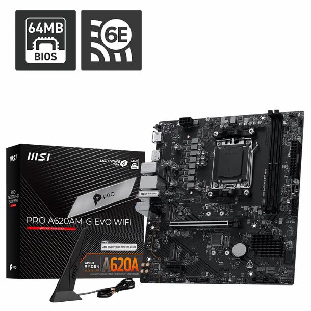 MOTHER MSI PRO A620AM-G EVO WIFI DDR5 AM5