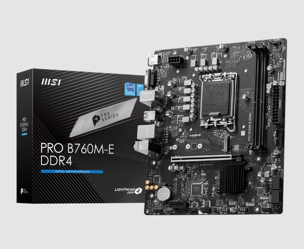MOTHER MSI PRO B760M-E DDR4 1700