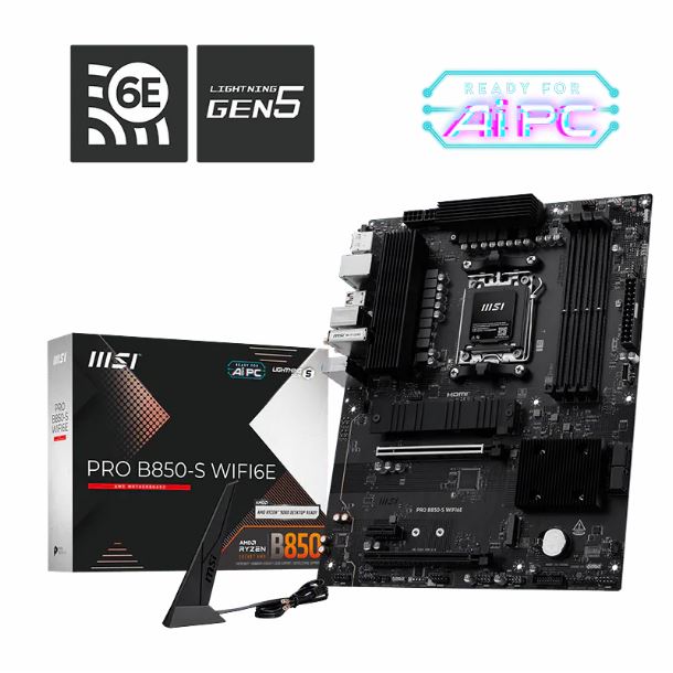 MOTHER MSI PRO B850-S WIFI6E DDR5 AM5