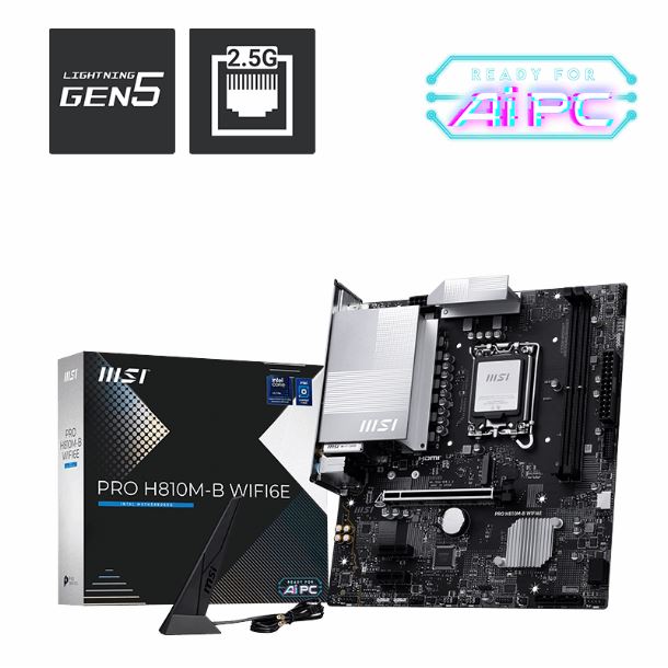 MOTHER MSI PRO H810M-B WIFI6E DDR5 S1851