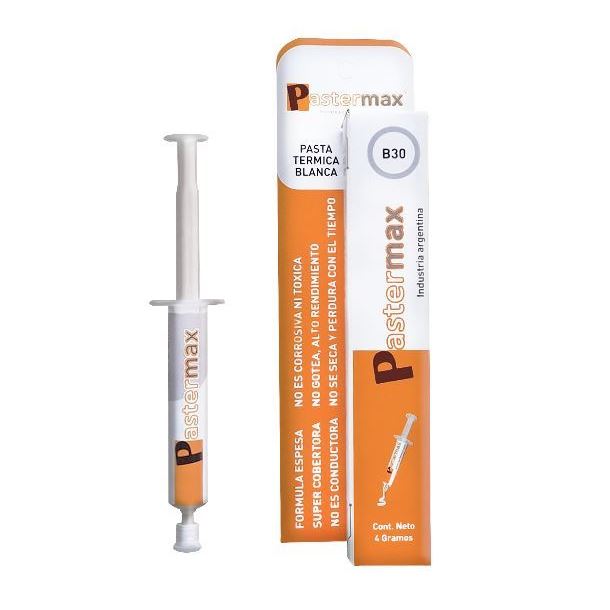 GRASA SILICONADA PASTERMAX B30 (BLANCA) PASTA TERMICA