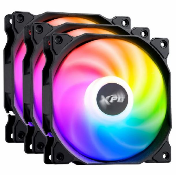 KIT 3 COOLER FAN 120MM ADATA XPG VENTO 120 ARGB