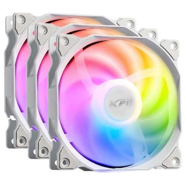 KIT 3 COOLER FAN 120MM ADATA XPG VENTO 120 ARGB WHITE