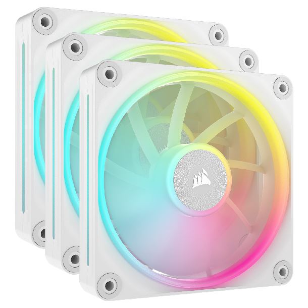 KIT 3 FAN COOLER 120MM CORSAIR ICUE LINK LX120 RGB WHITE CO-9051030-WW
