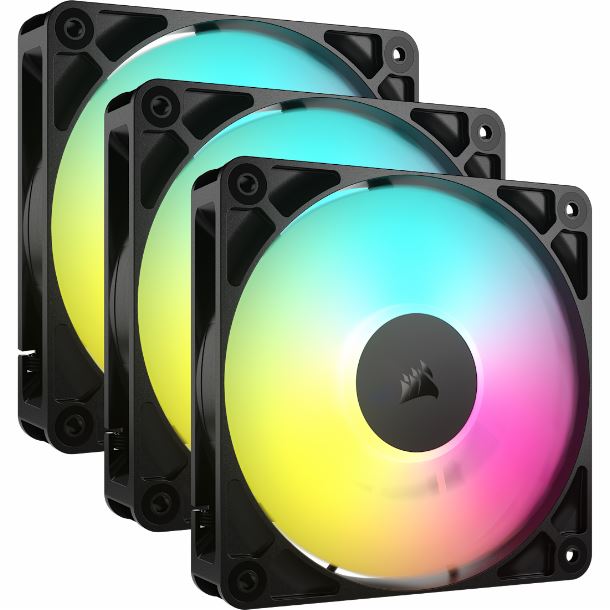 KIT 3 FAN COOLER 120MM CORSAIR RS120 ARGB CO-9050181-WW