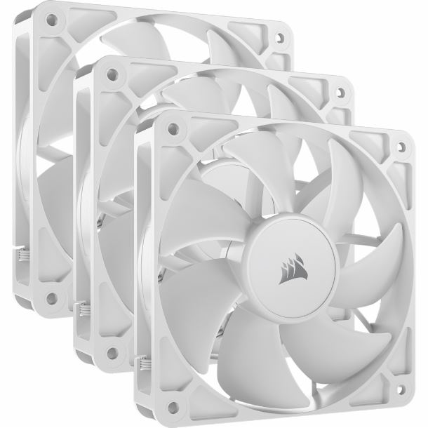KIT 3 FAN COOLER 120MM CORSAIR RS120 PWM WHITE CO-9050193-WW