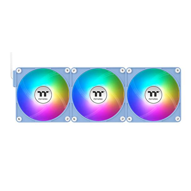 KIT 3 FAN COOLER 120MM THERMALTAKE CT120 EX ARGB HYDRANGEA BLUE