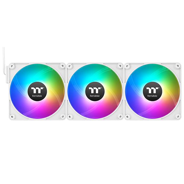 KIT 3 FAN COOLER 120MM THERMALTAKE CT120 EX REVERSE ARGB SYNC WHITE