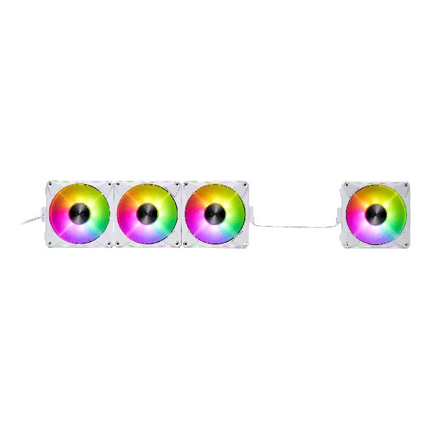 KIT 4 FAN COOLER 120MM ADATA XPG HURRICANE MAG 120 ARGB WHITE