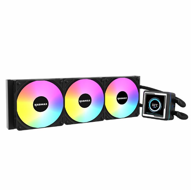 WATERCOOLER 360MM RAIDMAX LM360 ARGB C/DISPLAY 273 BLACK