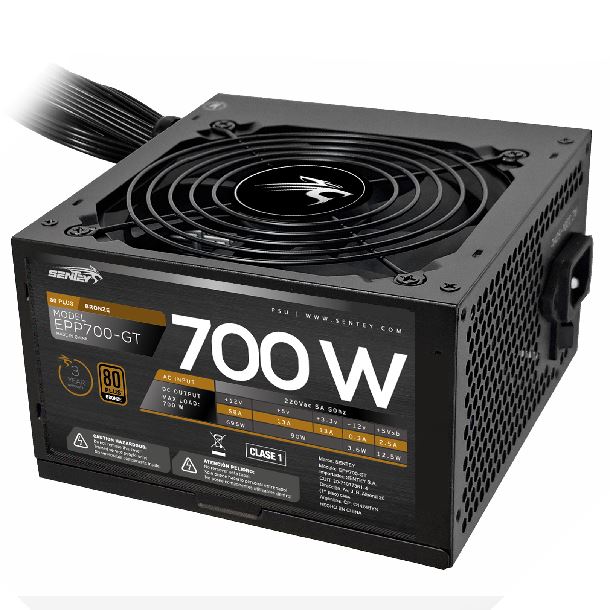 FUENTE 700W SENTEY EPP700-GT 80 PLUS BRONZE