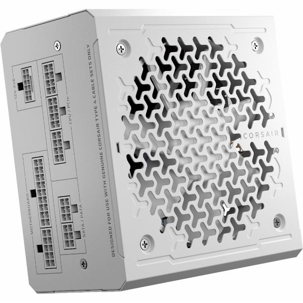 FUENTE 750W CORSAIR RM750E 2025 CYBENETICS GOLD FULL MODULAR PCIE 51 ATX 31 WHITE CP-9020292-AR