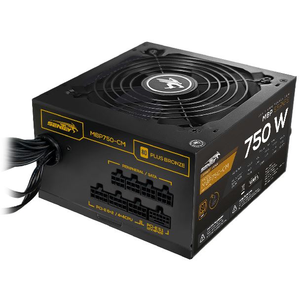 FUENTE 750W SENTEY MBP750-VM ATX 31 PCIE 51 80 PLUS BRONZE SEMI MODULAR