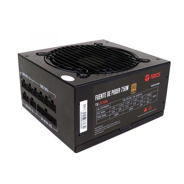 FUENTE 750W TEROS TE-7175 80 PLUS GOLD FULL MODULAR