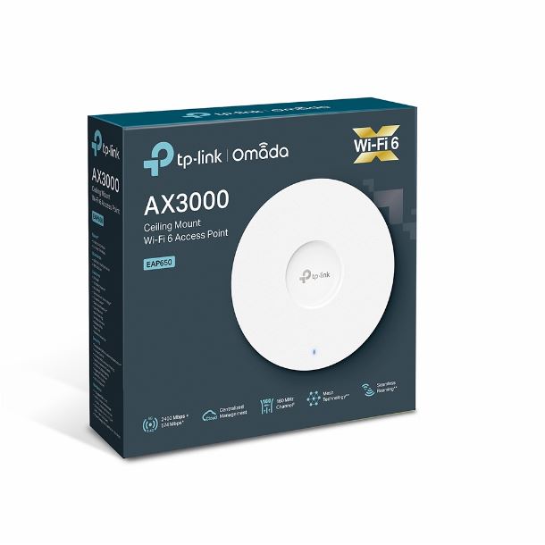 ACCESS POINT TP-LINK EAP650 AX3000 IN WIFI6 P/TECHO