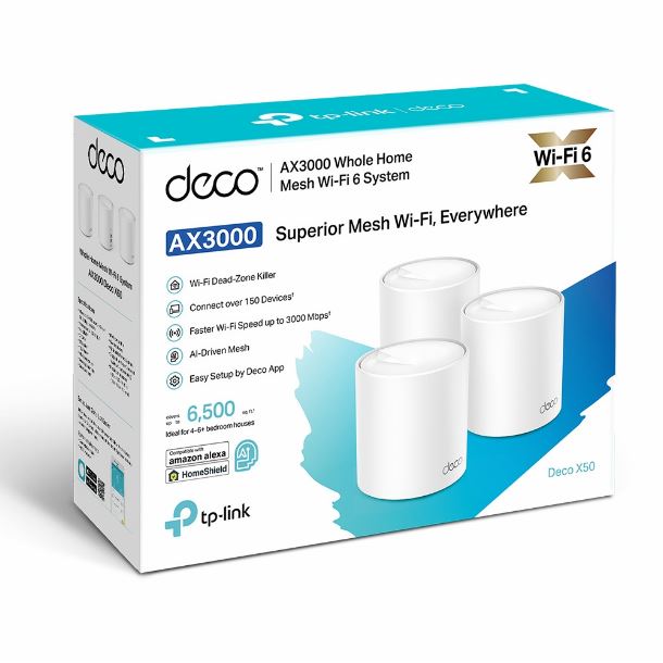 MESH TP-LINK DECO X50 PACK DE 3 AX3000 WIFI6