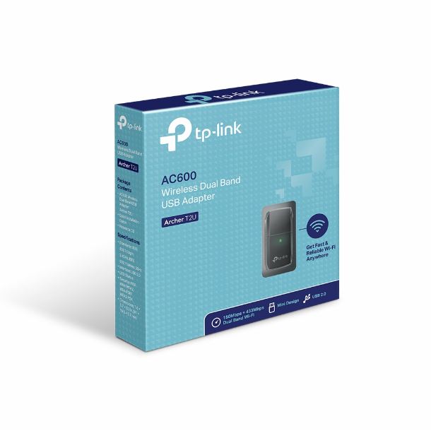 PLACA DE RED USB WIFI TP-LINK ARCHER T2U AC600 MINI DUAL BAND